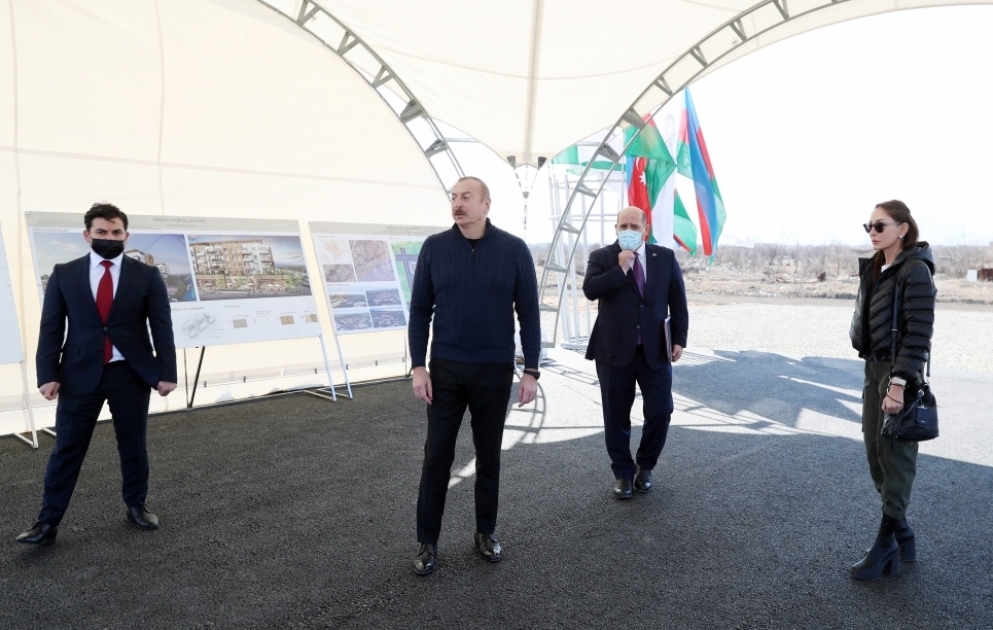 В Агдаме заложен фундамент нового жилого комплекса на 209 квартир ВИДЕО
