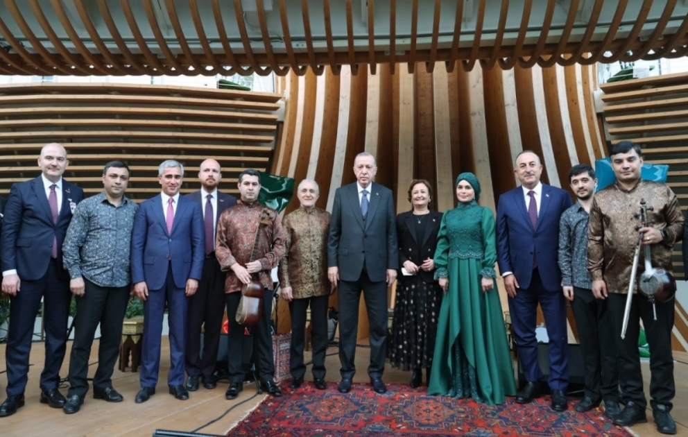 Turkish President Recep Tayyip Erdogan visits Azerbaijan pavilion at Expo 2020 Dubai VIDEO