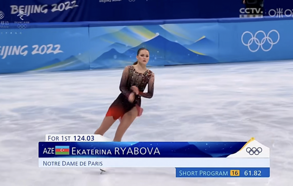Azərbaycan təmsilçisi Yekaterina Ryabova “Pekin-2022”nin final mərhələsində çıxış edib VİDEO