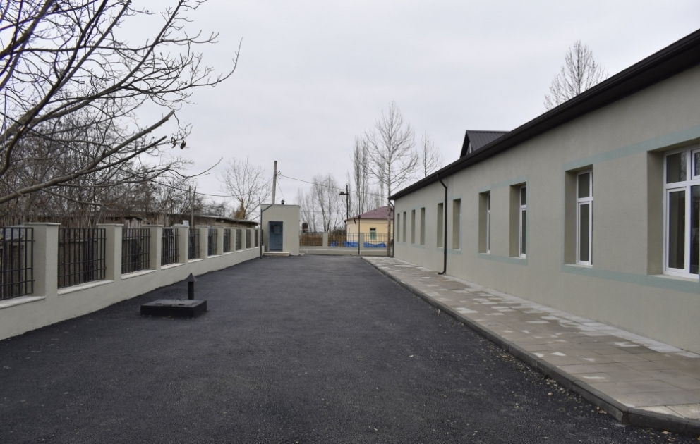 В поселке «Алибейли-2» Агдама капитально отремонтировано здание школы ВИДЕО