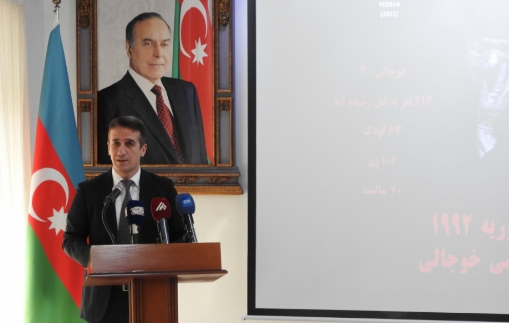 Xocalı soyqırımının 30-cu ildönümü ilə əlaqədar Tehranda mətbuat konfransı keçirilib VİDEO