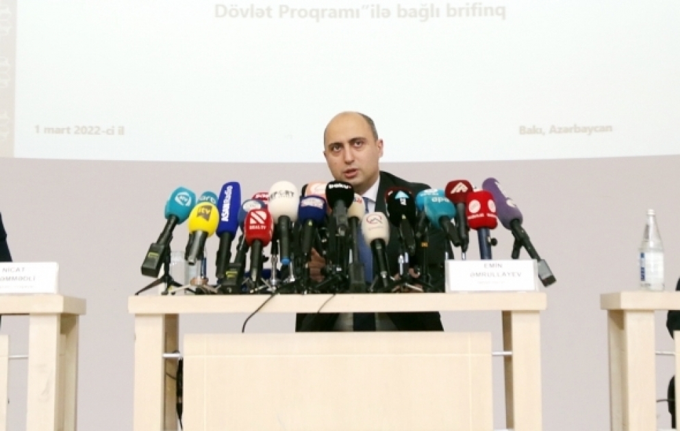 Emin Əmrullayev: 600 nəfərə yaxın şəhid ailə üzvü işlə təmin olunub VİDEO