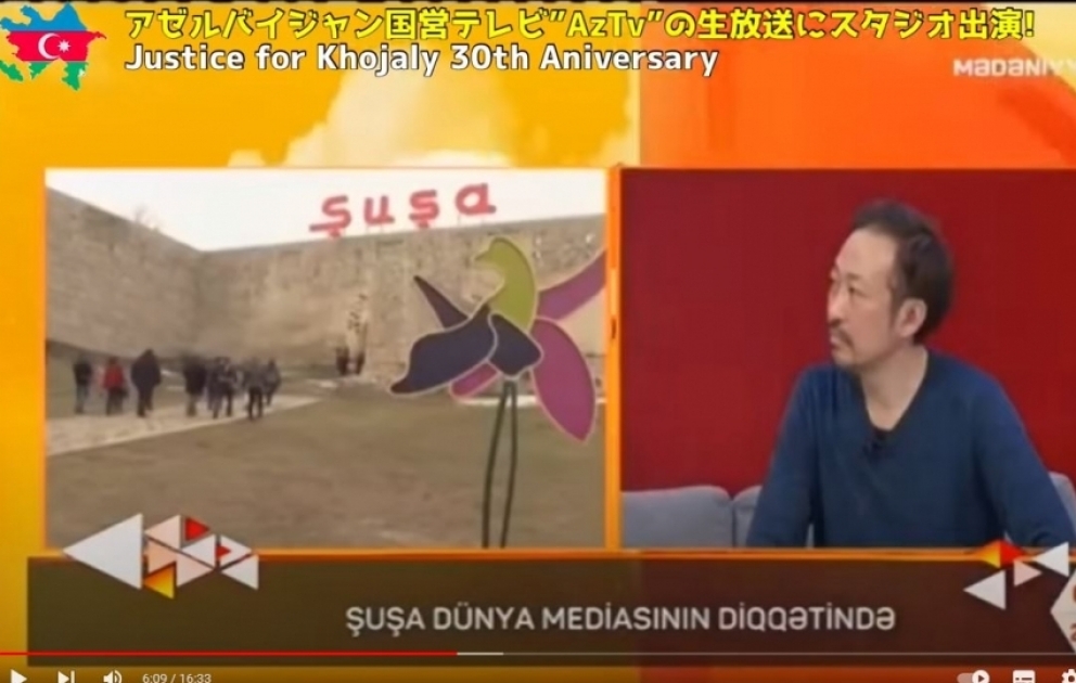 Kazuyasu İşida: “Mən Qarabağda ermənilərin insanlığa yaraşmayan hərəkətlərinin şahidi oldum” VİDEO