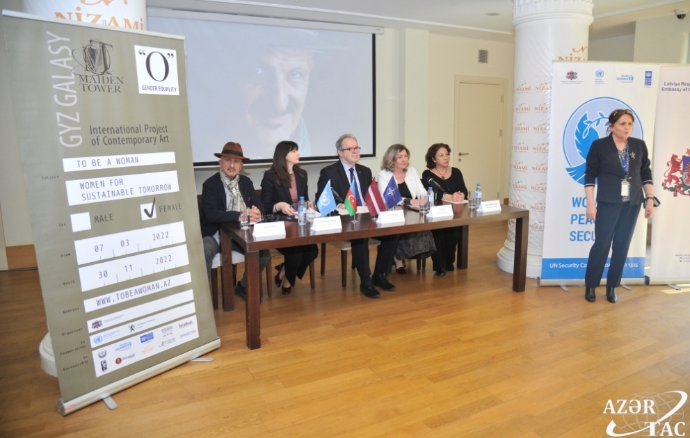 Gender bərabərliyi üzrə “O” müasir incəsənət layihəsi ilə bağlı mətbuat konfransı keçirilib VİDEO