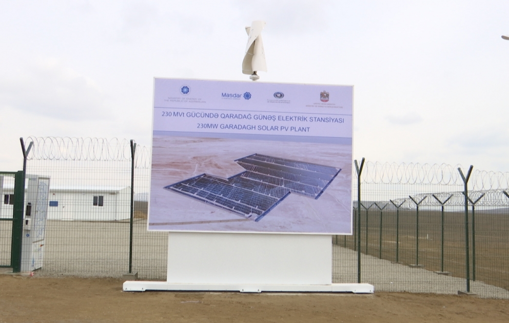 “Qaradağ” Günəş Elektrik Stansiyası gələn il istifadəyə veriləcək VİDEO