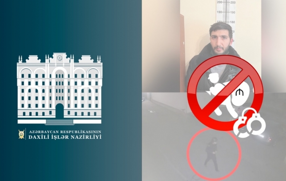 Binəqədi rayonunda avtomobildən oğurluq edən şəxs tutulub VİDEO