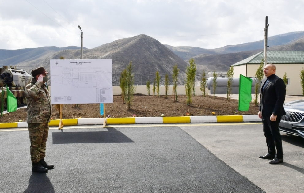 Müdafiə Nazirliyinin Suqovuşanda “N” saylı hərbi hissəsinin açılışı olub VİDEO