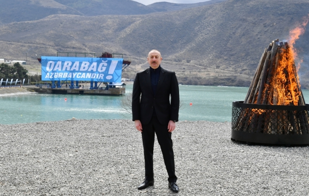 Prezident: Bizim əsas vəzifəmiz keçmiş məcburi köçkünləri tezliklə bu doğma diyara qaytarmaqdır VİDEO