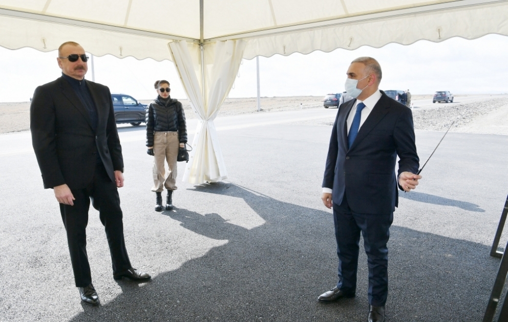 Le président Ilham Aliyev et la première dame Mehriban Aliyeva ont effectué une visite à Sougovouchan Présentation d’une ligne électrique moderne isolée et protégée à Sougovouchan VIDEO