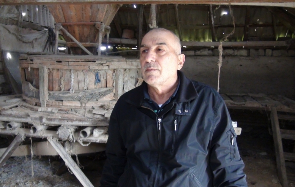 Cəlilabadda muzey eksponatına çevrilən daş dəyirmanı FOTO VİDEO