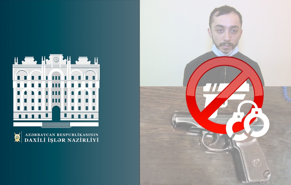 Bakıda “Makarov” markalı tapança satmaq istəyən şəxs saxlanılıb VİDEO