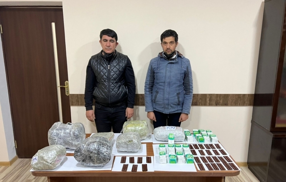 Cəbrayılda 21 kiloqramdan artıq narkotik vasitələr, həblər və tapança aşkar olunub VİDEO