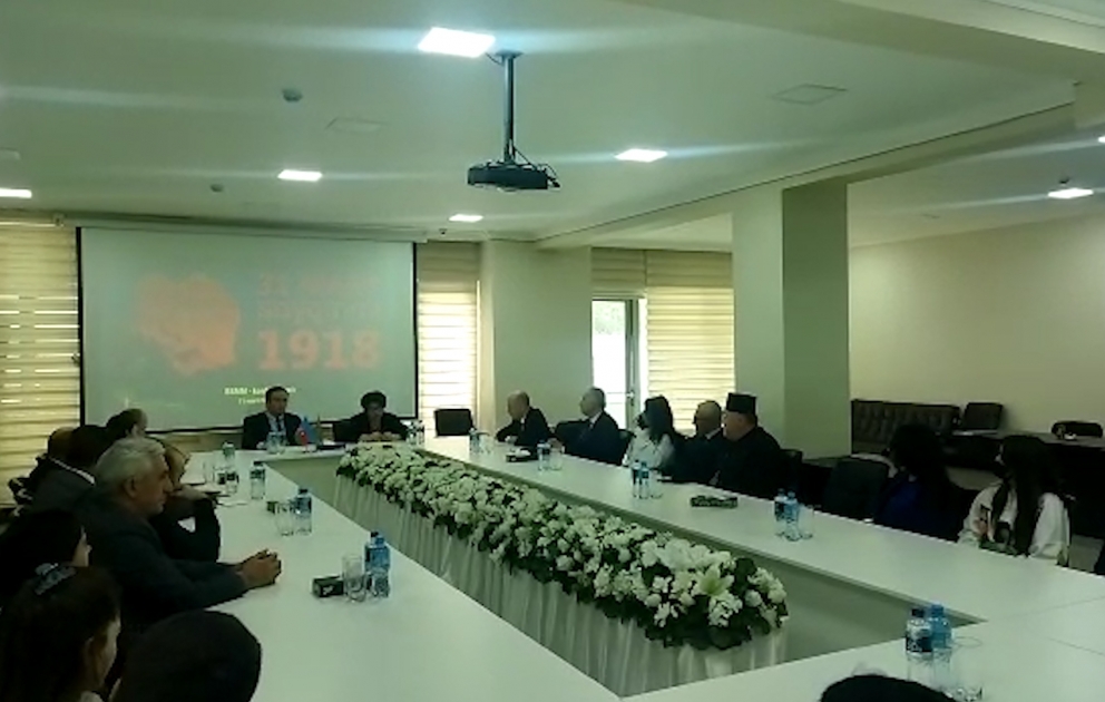 “Terror multikulturalizmə qarşı” layihəsi çərçivəsində Azərbaycanlıların soyqırımına həsr edilmiş dəyirmi masa təşkil olunub VİDEO