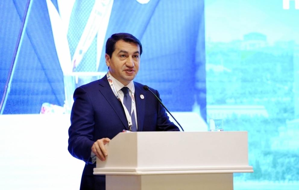 Hikmət Hacıyev: Minalar münaqişələr bitdikdən sonra on illiklər boyu sülhə, inkişafa böyük əngəl törədir VİDEO