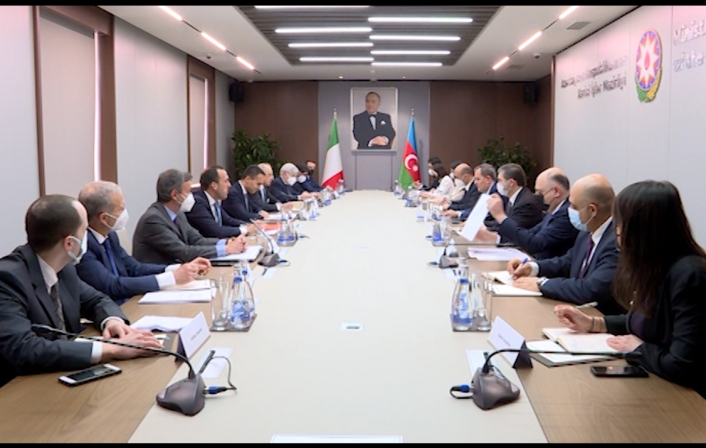 Azərbaycanla İtaliya arasında strateji dialoqun birinci iclası keçirilib VİDEO