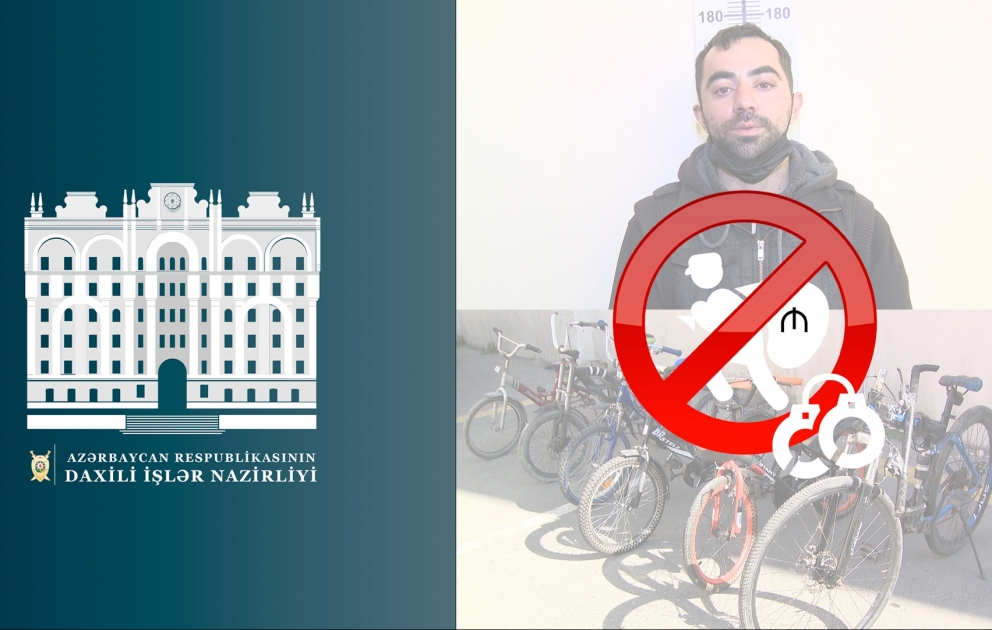Binəqədi rayonunda 20 nəfərin velosipedini oğurlayan şəxs saxlanılıb VİDEO