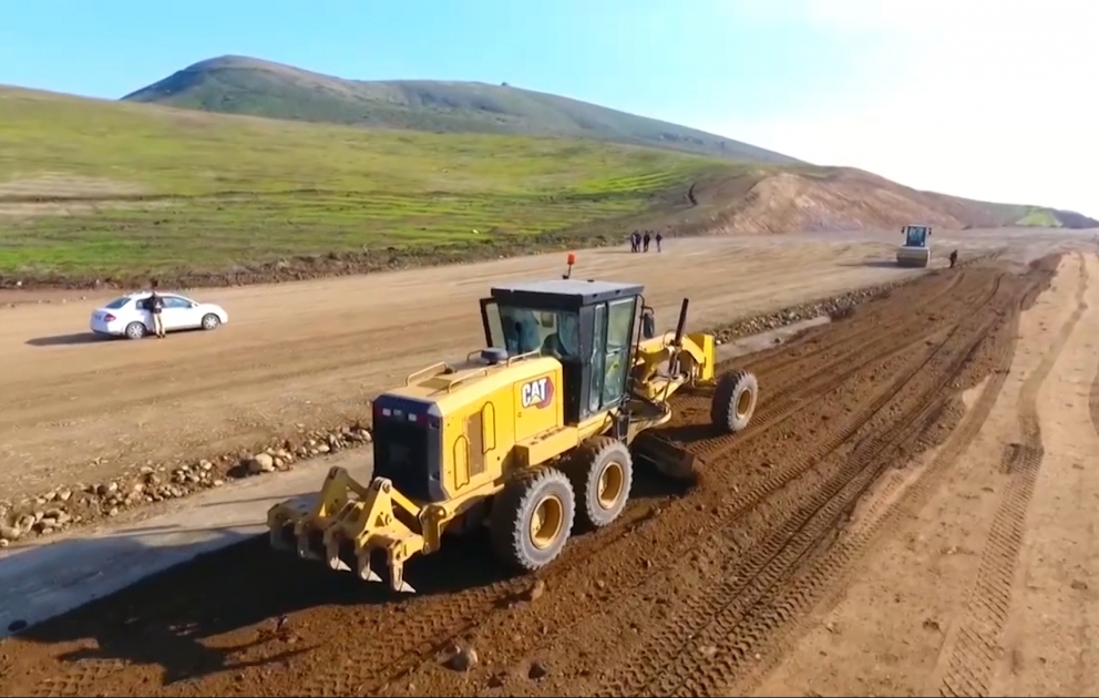 Əhmədbəyli-Füzuli-Şuşa avtomobil yolunun tikintisi 2024-cü ildə yekunlaşacaq VİDEO