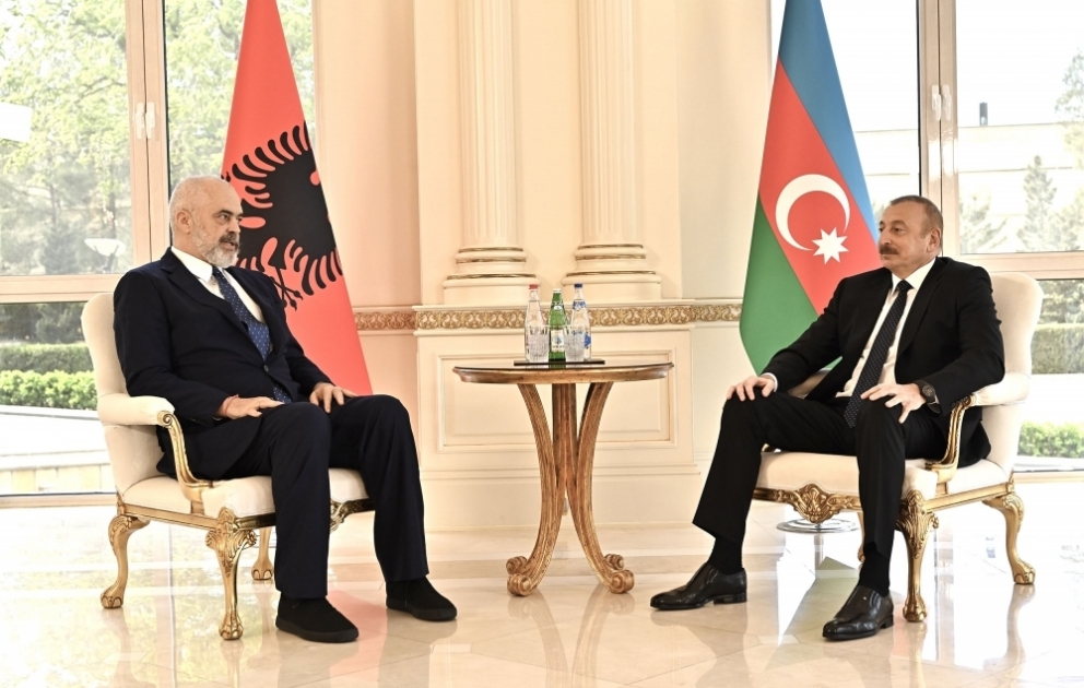 President Ilham Aliyev, Prime Minister of Albania held one-on-one meeting VIDEO