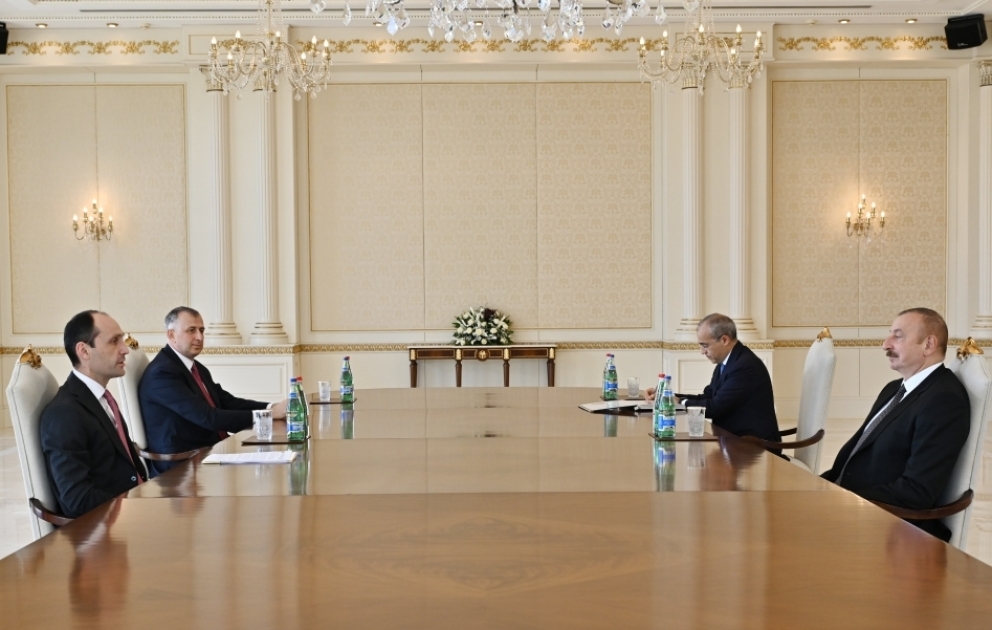 Le président Ilham Aliyev reçoit le ministre géorgien de l’Economie et du Développement durable VIDEO