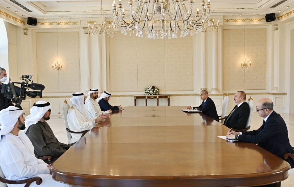 President Ilham Aliyev received UAE’s Minister of Industry and Advanced Technology VIDEO
