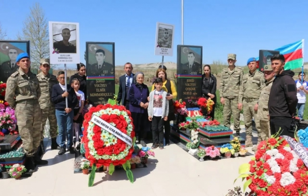 Vətən müharibəsi şəhidi Elmir Vəliyevin xatirəsi anılıb VİDEO