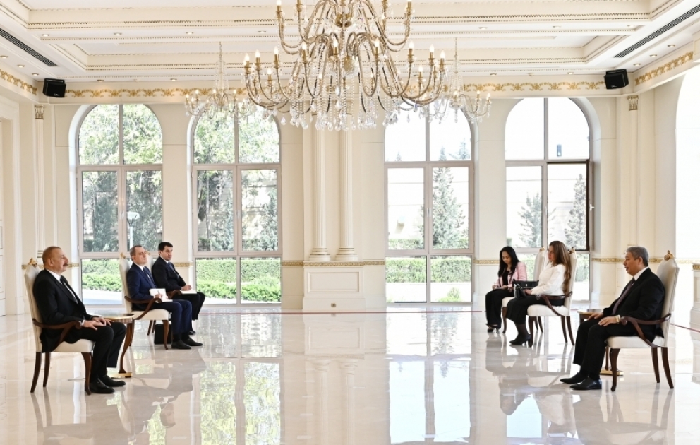 President Ilham Aliyev received credentials of incoming ambassador of Egypt VIDEO
