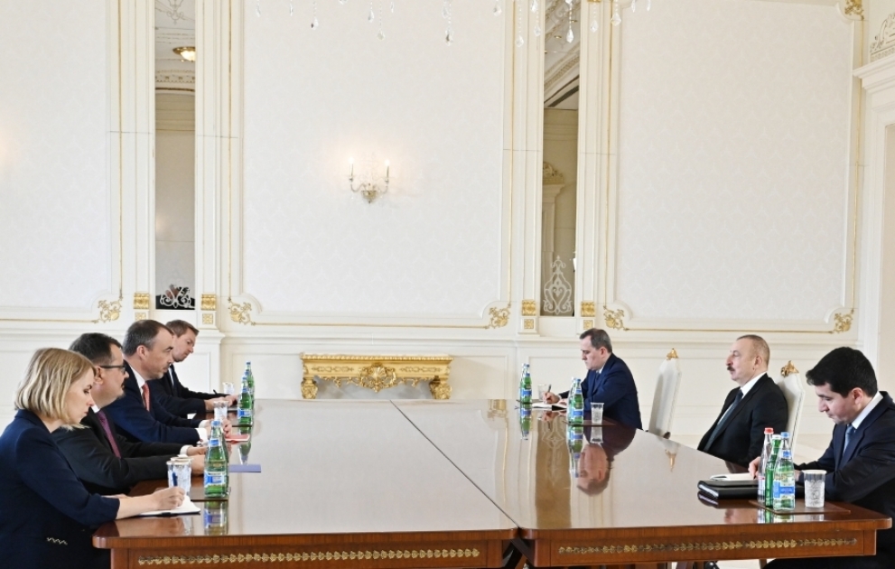 President Ilham Aliyev received delegation led by EU Special Representative for South Caucasus VIDEO