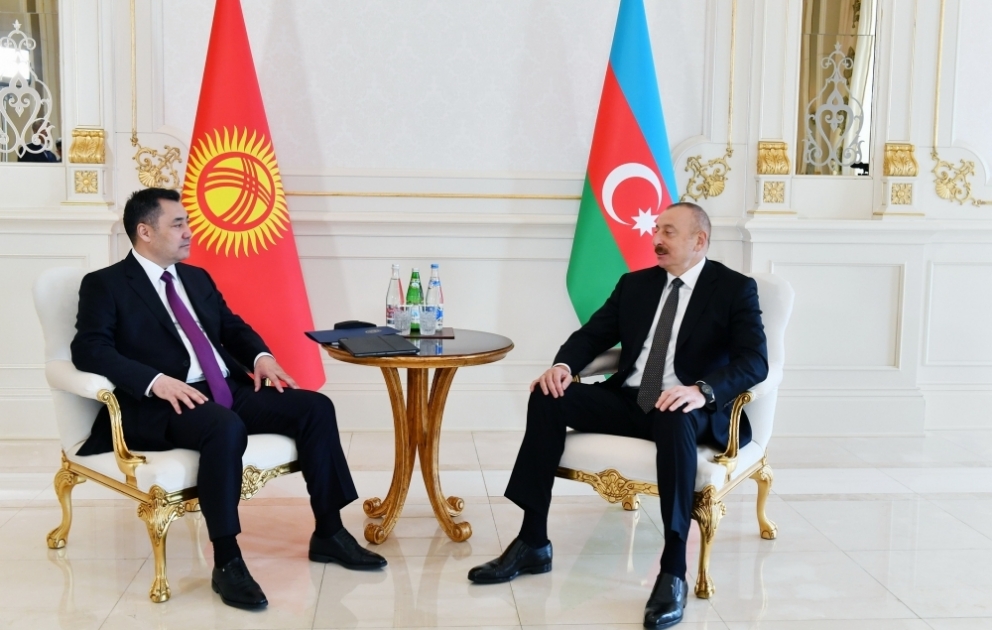 Azerbaijani, Kyrgyz presidents held one-on-one meeting VIDEO
