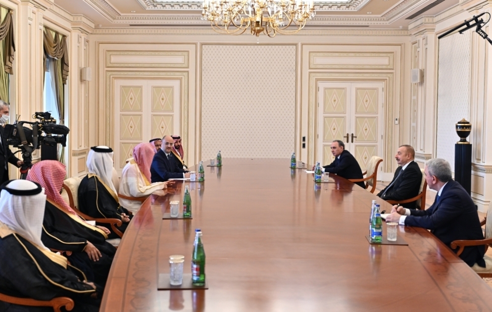 Präsident Ilham Aliyev empfängt eine Delegation um Generalstaatsanwalt von Saudi-Arabien VIDEO