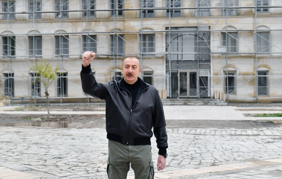 Ansprache von Präsident Ilham Aliyev in Schuscha VIDEO