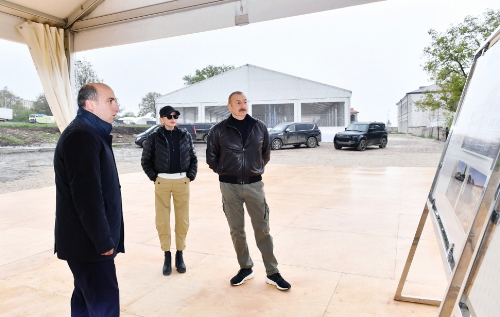 President Ilham Aliyev and First Lady Mehriban Aliyeva viewed repair and restoration work carried out at Shusha Realniy School VIDEO