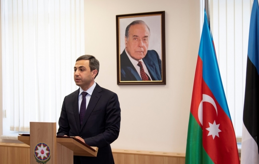 Estoniyada ümummilli lider Heydər Əliyevin əziz xatirəsi anılıb VİDEO