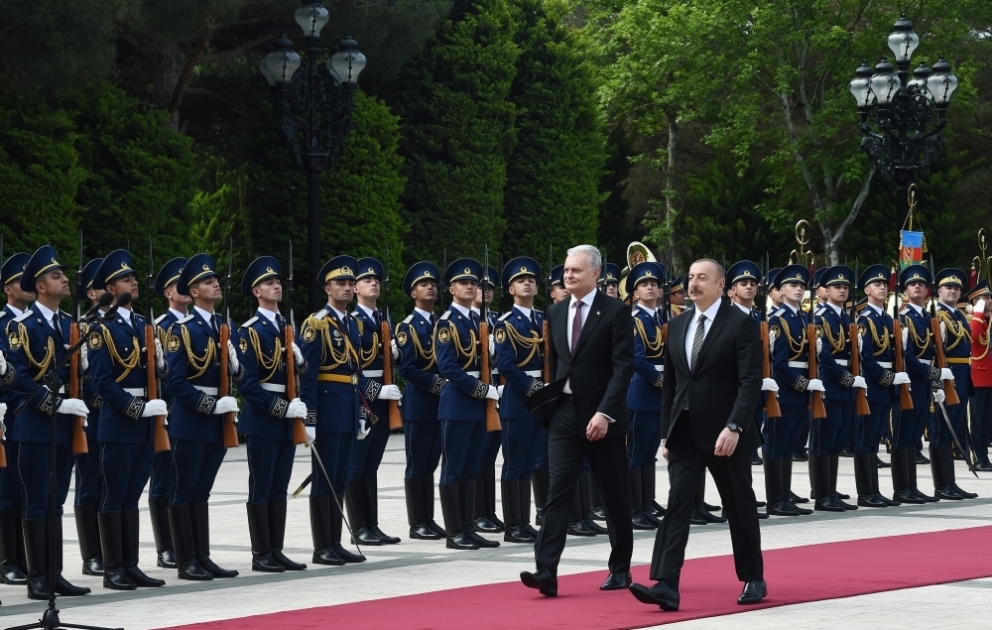 Official welcome ceremony was held for Lithuanian President Gitanas Nausėda VIDEO