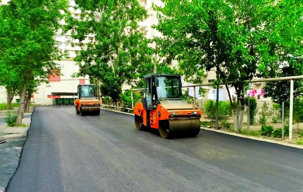 Bakıxanov qəsəbəsində Əşrəf Yunusov küçəsi əsaslı təmir olunur VİDEO