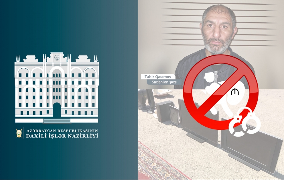 Binəqədi rayonunda beş evdən oğurluq edən şəxs saxlanılıb VİDEO