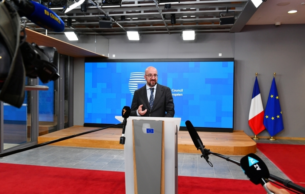 Prezident İlham Əliyev və baş nazir Nikol Paşinyanla görüşdən sonra Avropa İttifaqı Şurasının Prezidenti Şarl Mişel mətbuata açıqlama verib YENİLƏNİB VİDEO