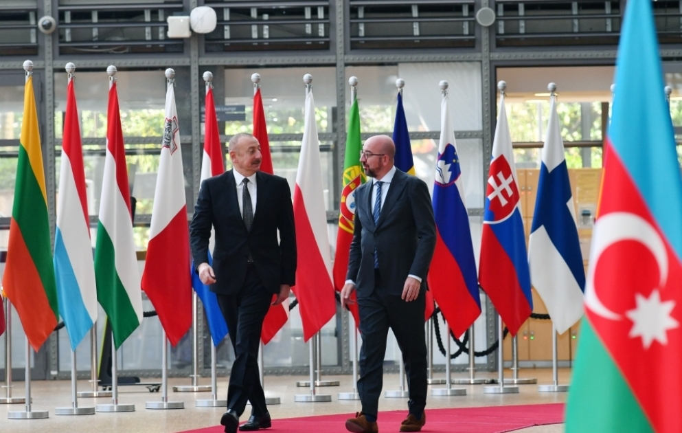 Состоялась встреча Президента Ильхама Алиева с президентом Совета Европейского Союза Шарлем Мишелем один на один ОБНОВЛЕНО-2 ВИДЕО