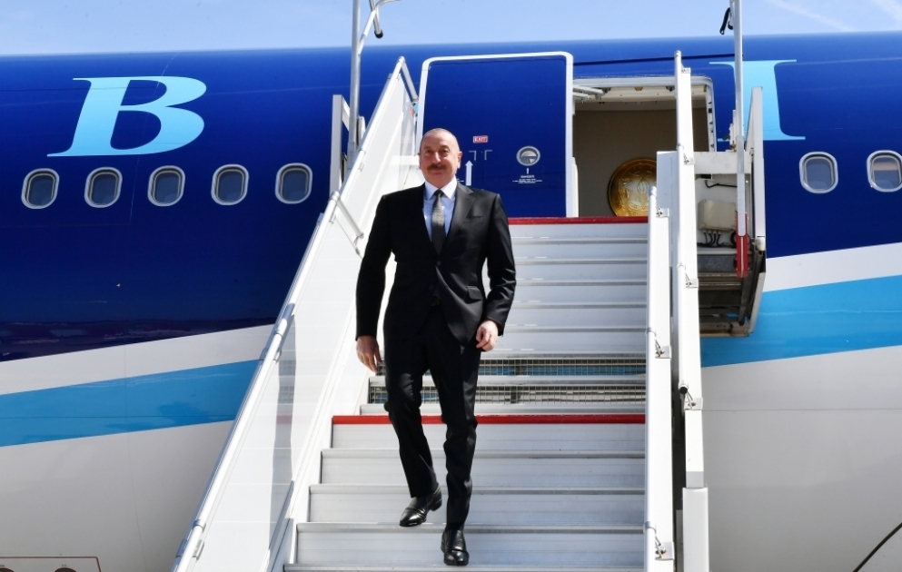 Präsident Ilham Aliyev zu Arbeitsbesuch in Brüssel VIDEO