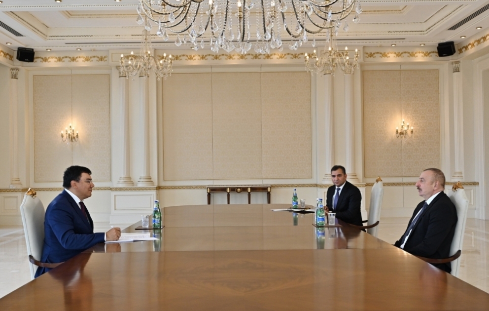 Президент Ильхам Алиев принял заместителя премьер-министра Узбекистана БУДЕТ ОБНОВЛЕНО ВИДЕО