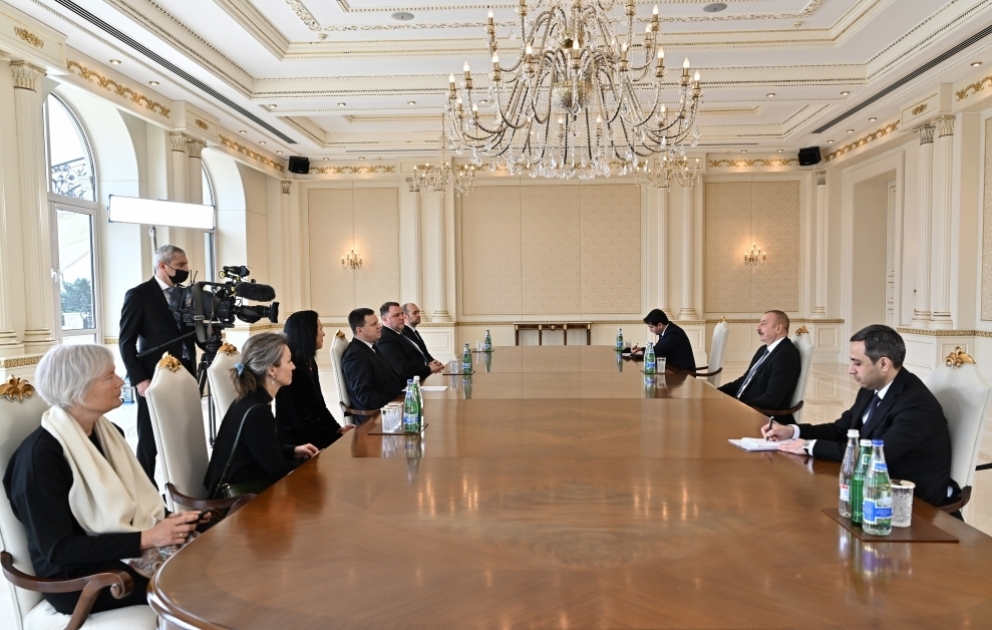 President Ilham Aliyev received delegation led by President of Estonia’s Parliament VIDEO