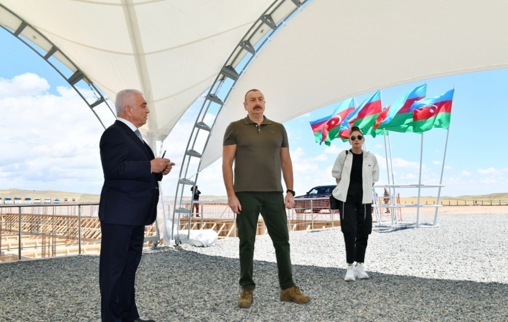 “Azərenerji” ASC-nin 330/110 kilovoltluq “Cəbrayıl” enerji qovşağının təməli qoyulub VİDEO