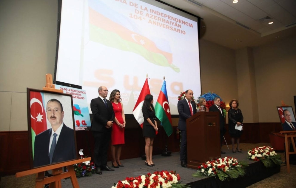Azərbaycanın Müstəqillik Günü və Şuşa şəhərinin təməlinin qoyulmasının 270 illiyi Peruda təntənəli şəkildə qeyd edilib VİDEO