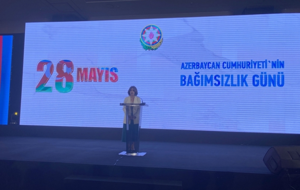 Müstəqillik Günü münasibətilə İstanbulda təntənəli mərasim keçirilib VİDEO