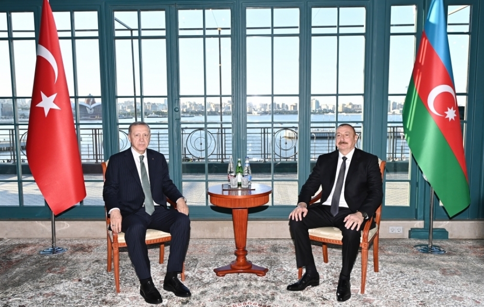 President Ilham Aliyev and President Recep Tayyip Erdogan held meeting VIDEO