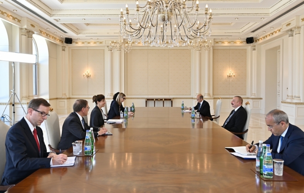 President Ilham Aliyev received Deputy Assistant Secretary for Bureau of Energy Resources at US Department of State VIDEO
