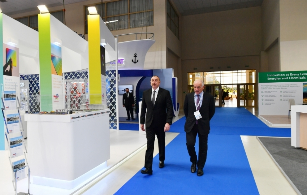 Le président Ilham Aliyev participe à l'ouverture officielle du 27e Salon international sur le pétrole et le gaz de la Caspienne VIDEO