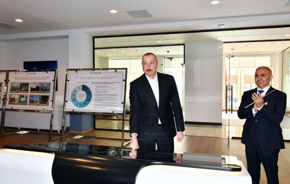 President Ilham Aliyev attended opening of new power substation and Digital Network General Management Center VIDEO
