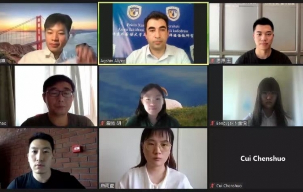 Çinin ilk azərbaycanşünas tələbələrinin diplom işi müdafiəsi keçirilib VİDEO