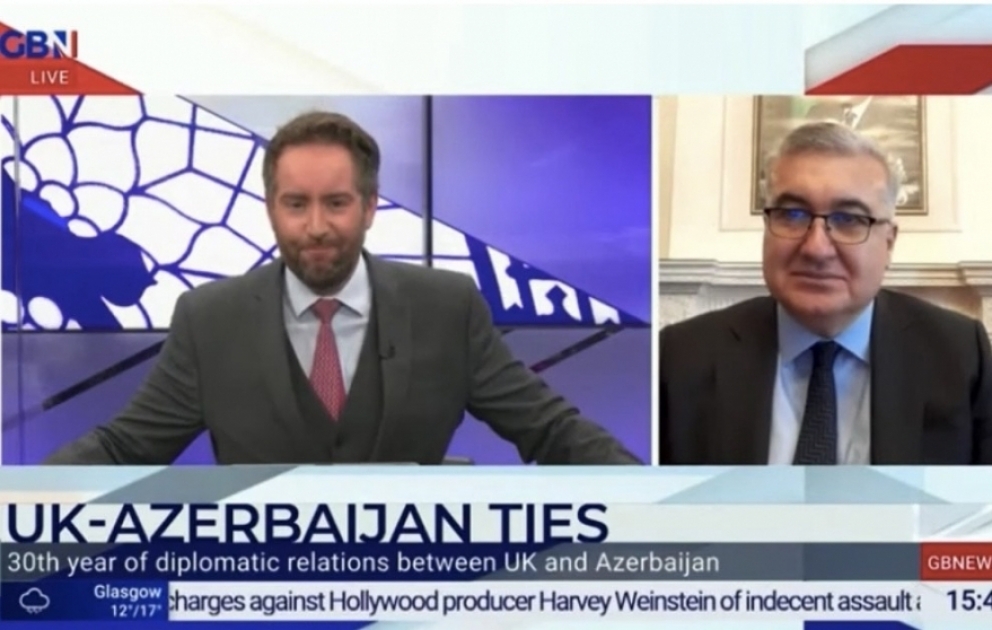 Britaniyanın televiziya kanalında Azərbaycanla diplomatik münasibətlərin 30 illiyindən və bu illər ərzində qazanılan uğurlardan danışılıb VİDEO