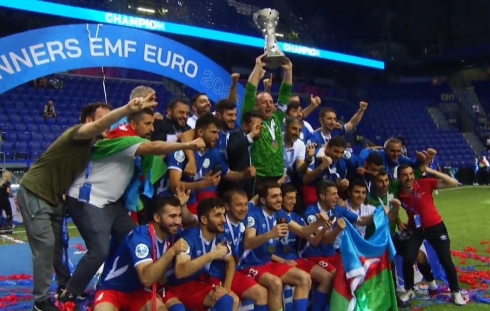 Azerbaijan crowned European minifootball champions VIDEO
